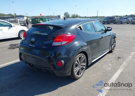 2016 Hyundai Veloster Turbo из США, поврежденный, VIN KMHTC6AE7GU263912